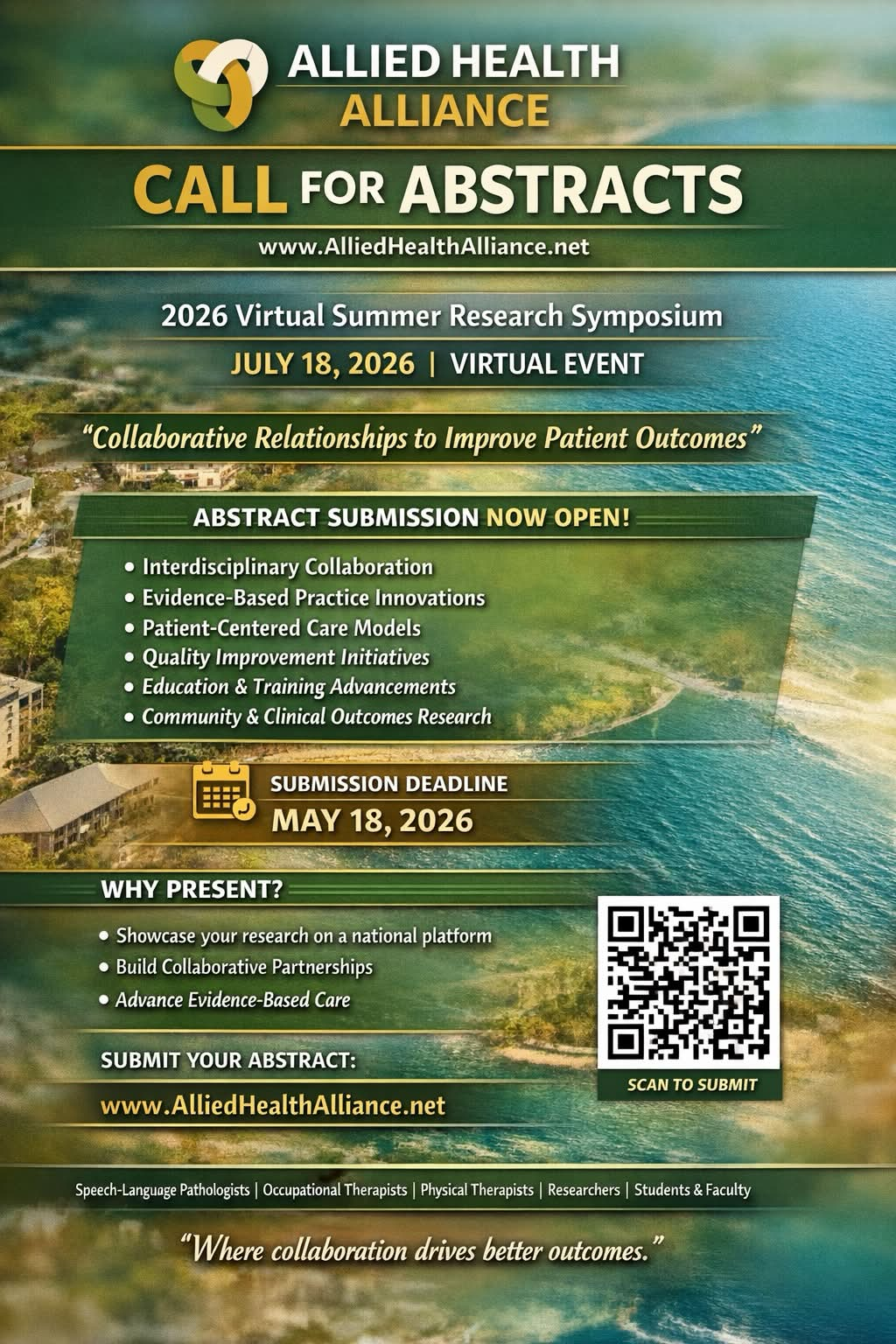 2026 Virtual Summer Research Symposium - July 18, 2026 - Call for Abstracts